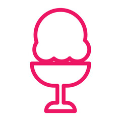 Ice cream line icons