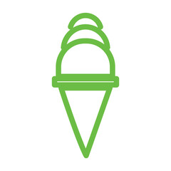 Ice cream line icons