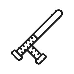 Baton icon vector image. Suitable for mobile apps, web apps and print media.