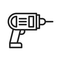 Drilling Machine icon vector image. Suitable for mobile apps, web apps and print media.