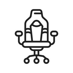 Gaming Chair icon vector image. Suitable for mobile apps, web apps and print media.