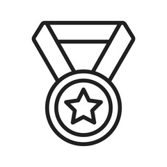 Medal icon vector image. Suitable for mobile apps, web apps and print media.