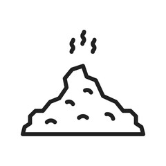 Residue icon vector image. Suitable for mobile apps, web apps and print media.