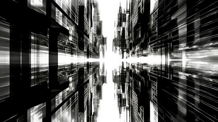 surreal black and white trippy