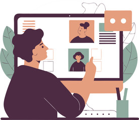 Isometric Illustration of UX Designer Using AI to Generate User Personas and Journey

