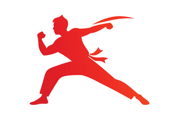 silhouette of a man jumping