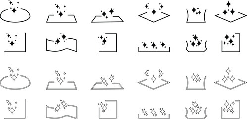 clean, surface, icon set, easy, cleaning, mobile, concept, web, design, home, floor, icons, housekeeping, symbol, logo, label, badge, symbols, banner, transparent background, contour, editable, graphi