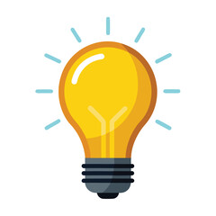 Fototapeta premium bulb unique icon design vector illustration white background