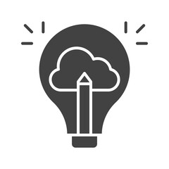 Creativity icon vector image. Suitable for mobile apps, web apps and print media.