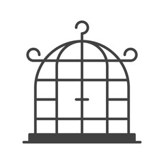 Birdcage icon vector image. Suitable for mobile apps, web apps and print media.