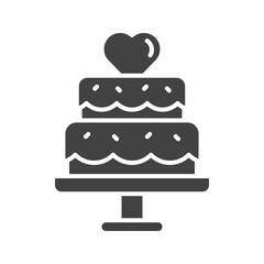 Cake icon vector image. Suitable for mobile apps, web apps and print media.