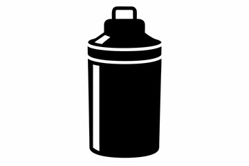 water bottle lid silhouette vector illustration
