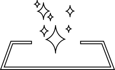 clean surface icon , easy cleaning, for mobile concept and web design. home Clean floor surface icons, Housekeeping symbol. Easy clean logo, label, badge, symbols, banner, on transparent background