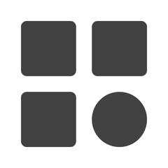 Categories icon vector image. Suitable for mobile apps, web apps and print media.