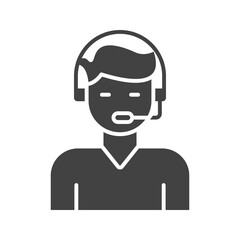 Customer Service icon vector image. Suitable for mobile apps, web apps and print media.