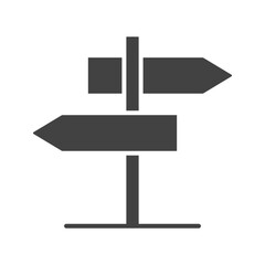 Direction Sign icon vector image. Suitable for mobile apps, web apps and print media.