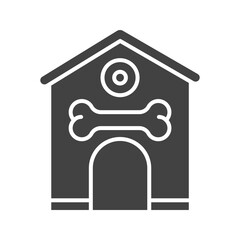 Dog House icon vector image. Suitable for mobile apps, web apps and print media.