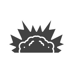 Explosion icon vector image. Suitable for mobile apps, web apps and print media.