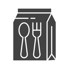 Fototapeta premium Food Pack icon vector image. Suitable for mobile apps, web apps and print media.