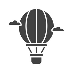 Obraz premium Hot Air Balloon icon vector image. Suitable for mobile apps, web apps and print media.