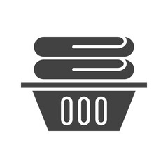 Laundry Basket icon vector image. Suitable for mobile apps, web apps and print media.