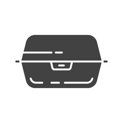 Lunch Box icon vector image. Suitable for mobile apps, web apps and print media.