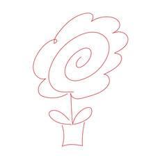 手書きの赤はなまる