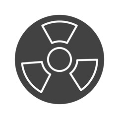 Nuclear icon vector image. Suitable for mobile apps, web apps and print media.