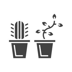 Plants icon vector image. Suitable for mobile apps, web apps and print media.
