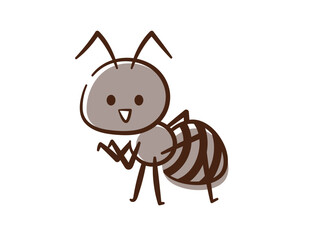 虫_手書き風_アリ