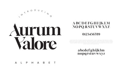 Classic Luxury Serif Font Vector for High-End Branding and Editorial Design