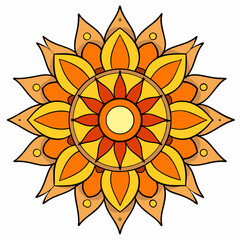 abstract flower vector