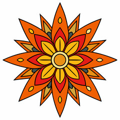 abstract flower vector illustration