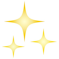 Gold glitter illustration set (gradation)