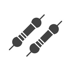 Resistor icon vector image. Suitable for mobile apps, web apps and print media.