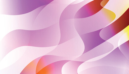 Blurred Decorative Design In Abstract Style With Wave, Curve Lines. For Elegant Pattern Cover Book. Vector Illustration with Color Gradient.