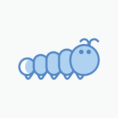 Caterpillar icon vector design, on white background