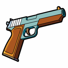 Fototapeta premium pistol and bullets