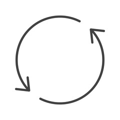 Rotate icon vector image. Suitable for mobile apps, web apps and print media.