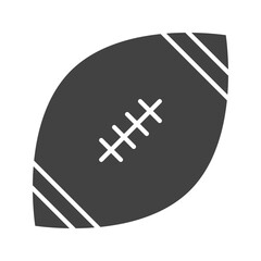 Rugby Ball icon vector image. Suitable for mobile apps, web apps and print media.