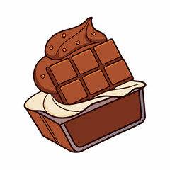 chocolate bar with hazelnuts