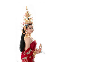 Traditional dance performance cultural event thailand portrait bright studio artistic expression