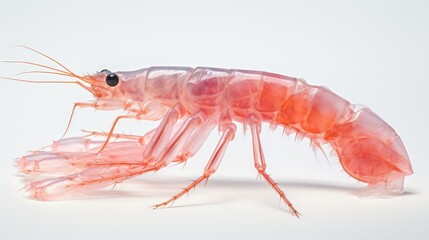 up shrimp white background