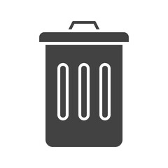 Trash icon vector image. Suitable for mobile apps, web apps and print media.