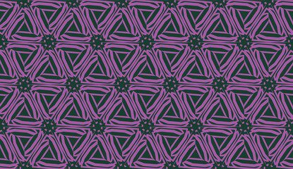 Purple color Pattern with abstract geometric design. Vector seamless illustration. Design for your interior wallpaper, fashion print, business presentation.