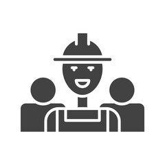 Workers icon vector image. Suitable for mobile apps, web apps and print media.