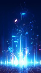abstract music background