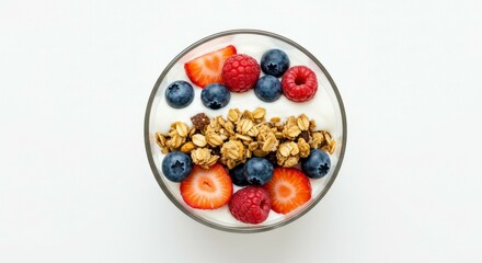 Yogurt Parfait with Granola and Berries