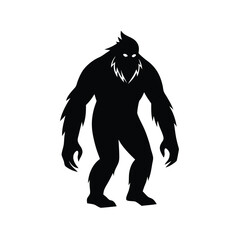 Bigfoot Sasquatch Cryptid Silhouette Mysterious Art