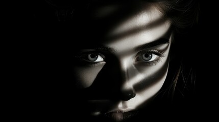 contrast black background